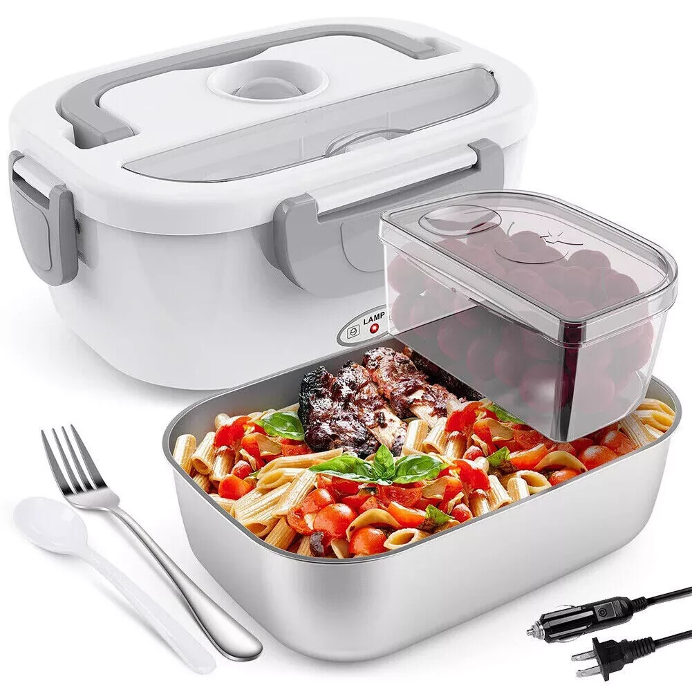 110V Electric Heating Lunch Box Portable for Car Office Food Warmer Container US gallery