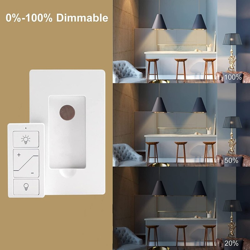 Smart Remote Light Switch, 2 Remotes for Multi-Location Control, Works with Alex gallery