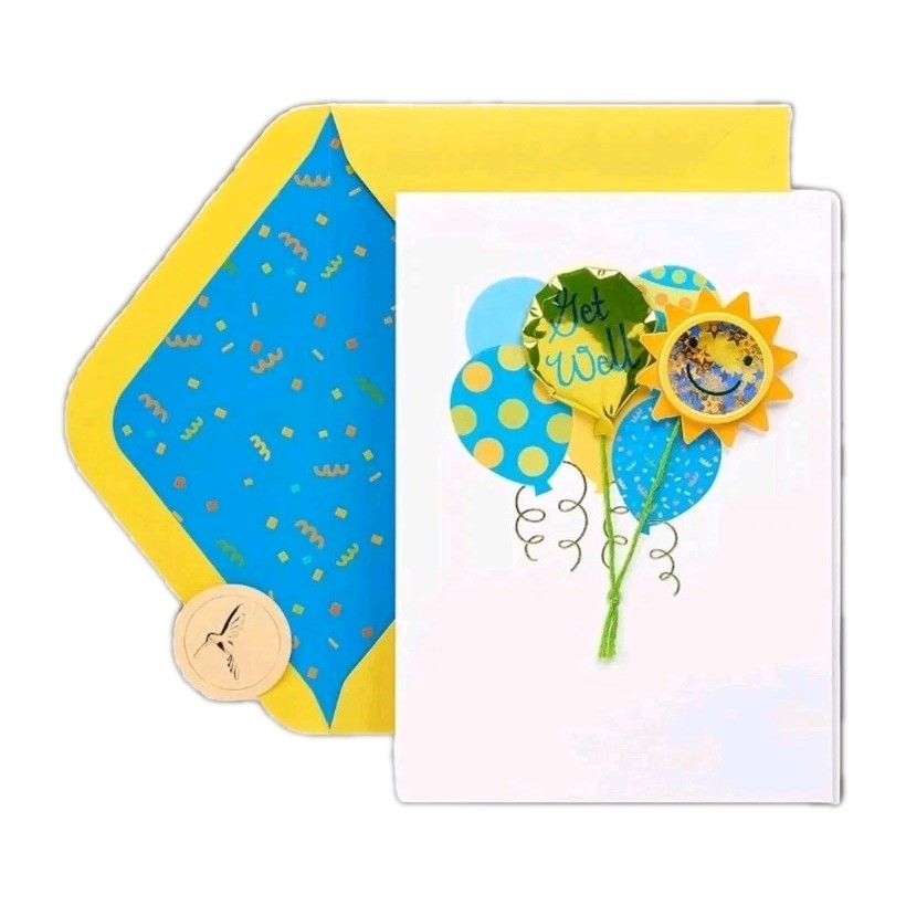 Papyrus Get Well Soon Card 3D Balloons 🎈 gallery