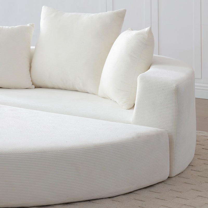 Convertible Sofa Bed Sleeper Futon Couch Floor Lounge Loveseat With Pillows gallery