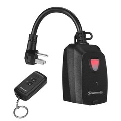 Wireless Remote Control Electrical Outlet Switch Outdoor Indoor Waterproof