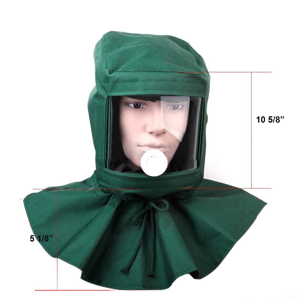 Sand Blasting Hood Cap Anti Wind / Sandblaster Tools Dust Protective Face Shield gallery