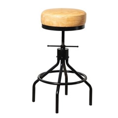 Adjustable Swivel Bar Stools – Modern PU Leather Backless Counter Height Chair