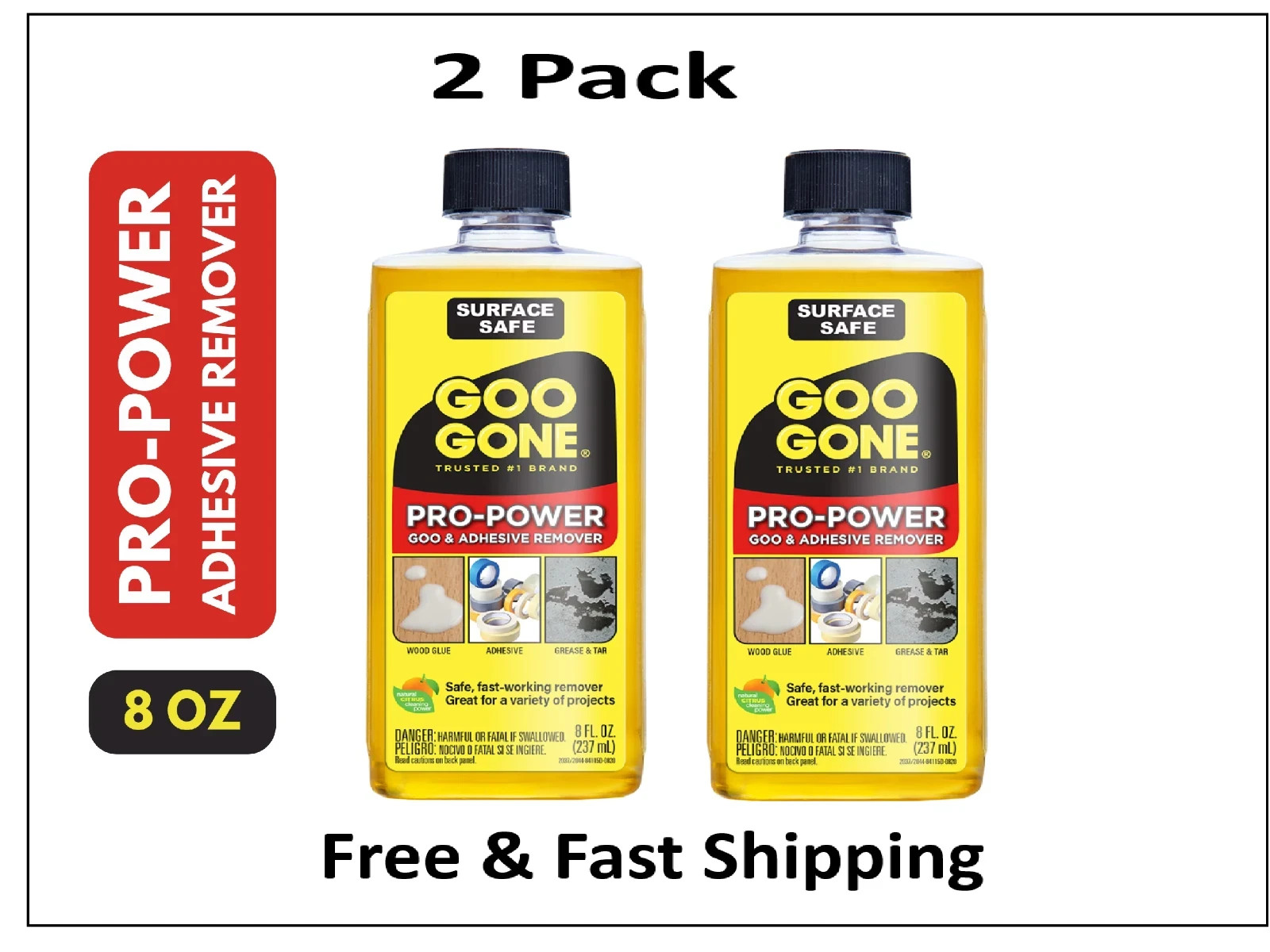 Goo Gone 8 oz. Pro Power Adhesive Remover Pack of 2 gallery