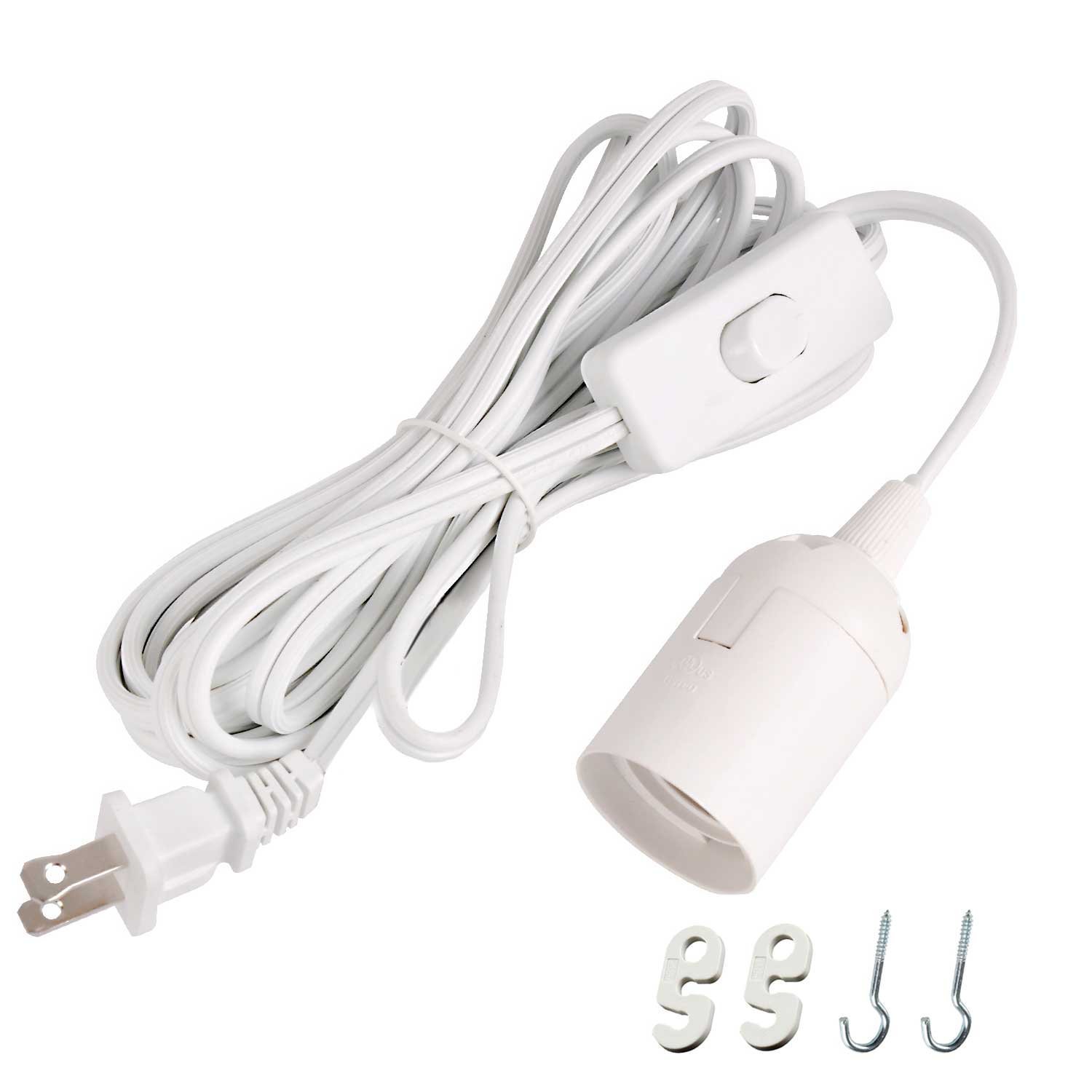12ft Hanging Light Socket Extension Cord For E26/E27 Pedant Lantern Lights gallery