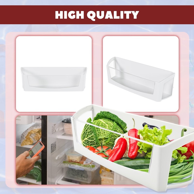 Compatible With Whirlpool Refrigerator WPW10212139 AP6017170 Door Shelf Bin gallery