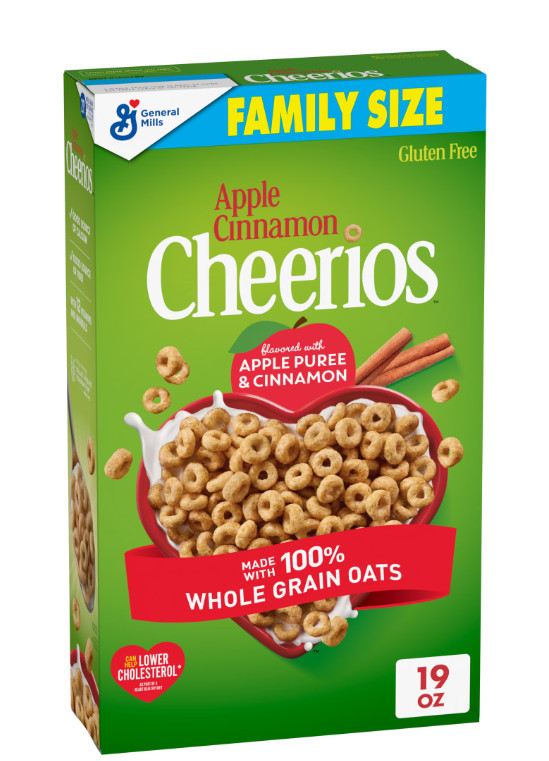 Apple Cinnamon Cheerios, Heart Healthy Gluten Free Breakfast Cereal, Family Size gallery