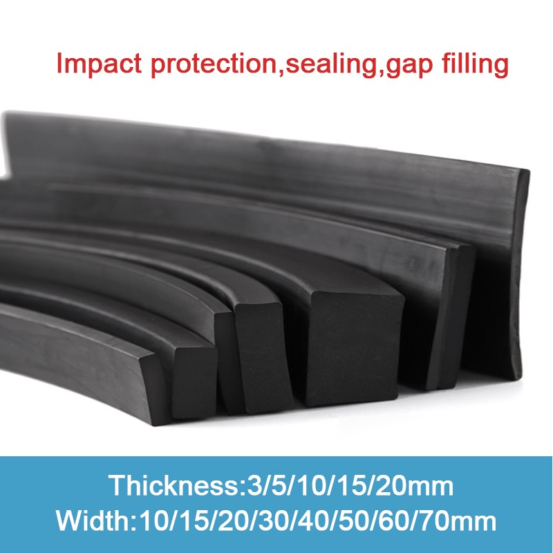 Solid Nitrile NBR Rubber Strip Many Widths & Thicknesses - Width 10to50mm Per Me gallery
