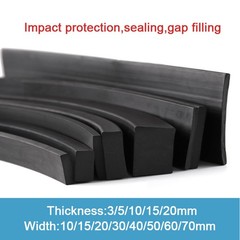 Solid Nitrile NBR Rubber Strip Many Widths & Thicknesses – Width 10to50mm Per Me