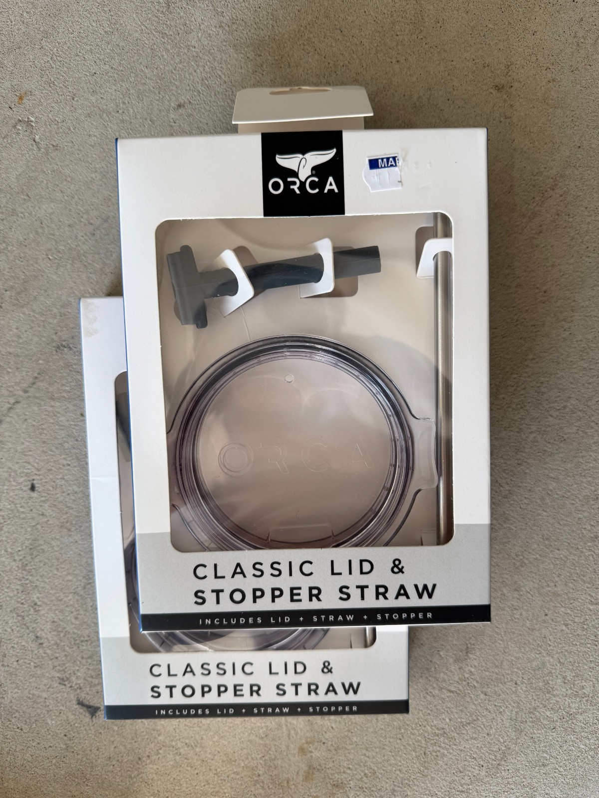 ORCA Chaser 27oz Lid Stainless Steel Straw Stopper - fits 27oz Lot of 2 NEW! gallery