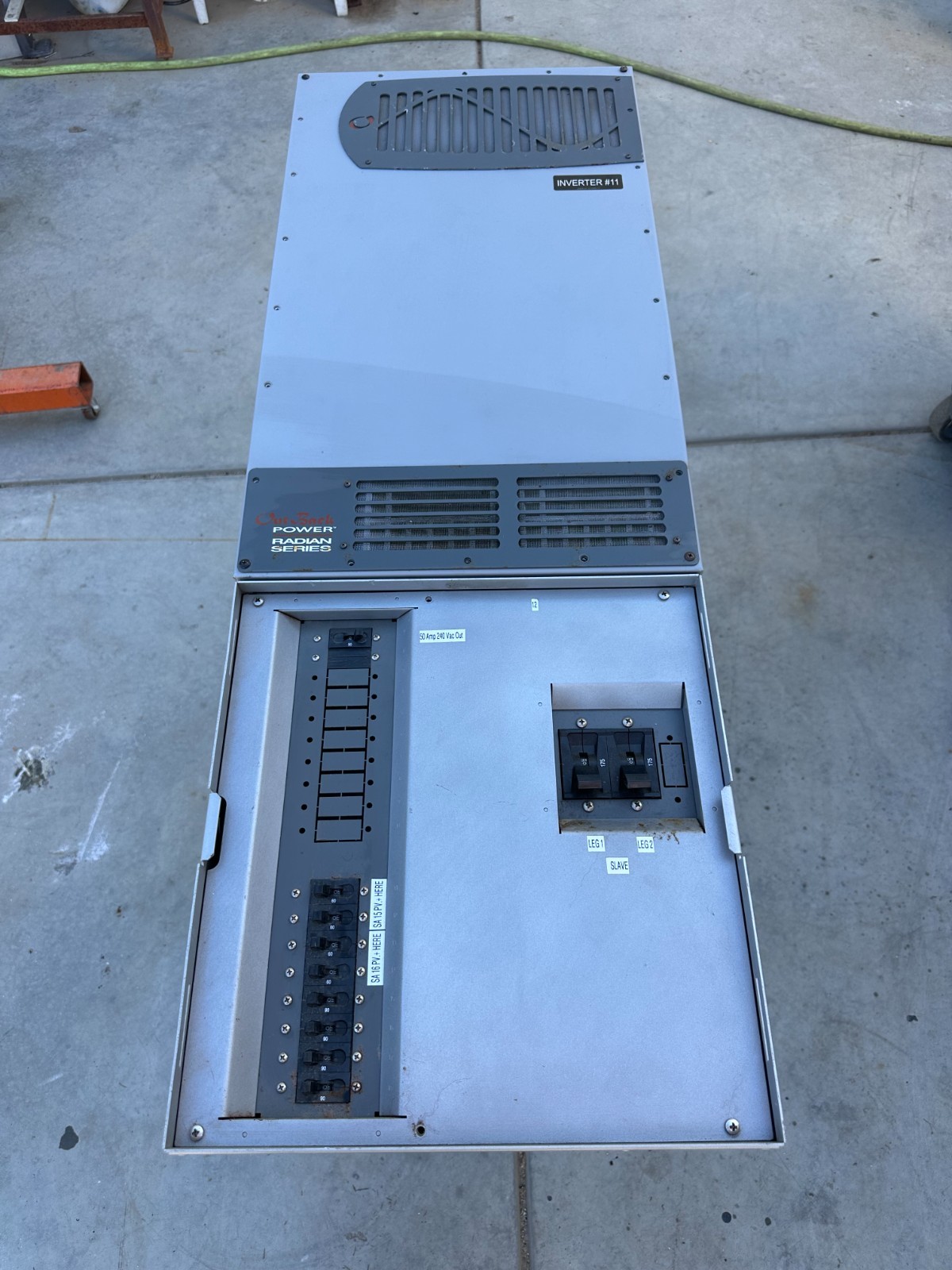 Outback Power Radian Series GS8048A Inverter Charger 8kW 120/240V + LOAD CENTER gallery
