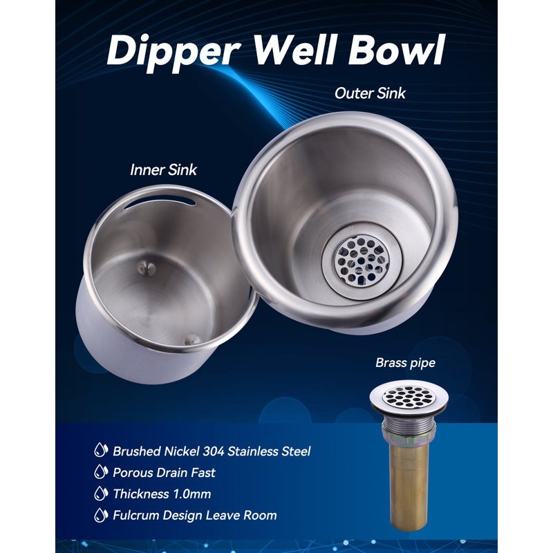 ingle Handle Deck Mount Brass Kitchen Faucet 0.4 GPM Dipper Well Faucet gallery