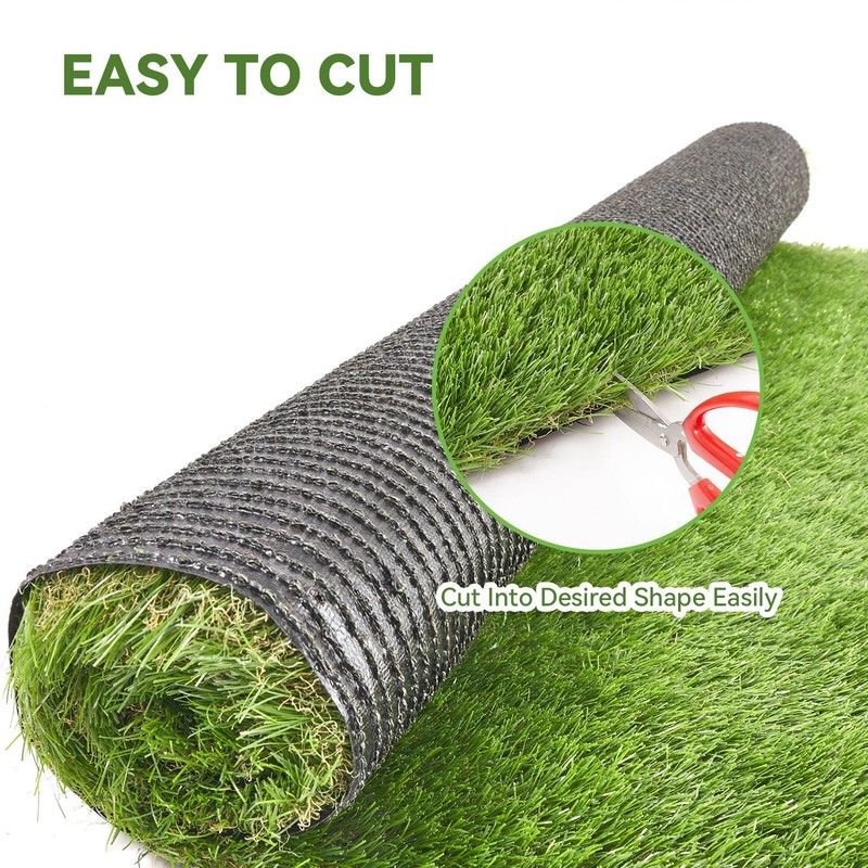 Premium High Density Soft 35mm Odorless Artificial Grass Rug Easy Cut Clean gallery