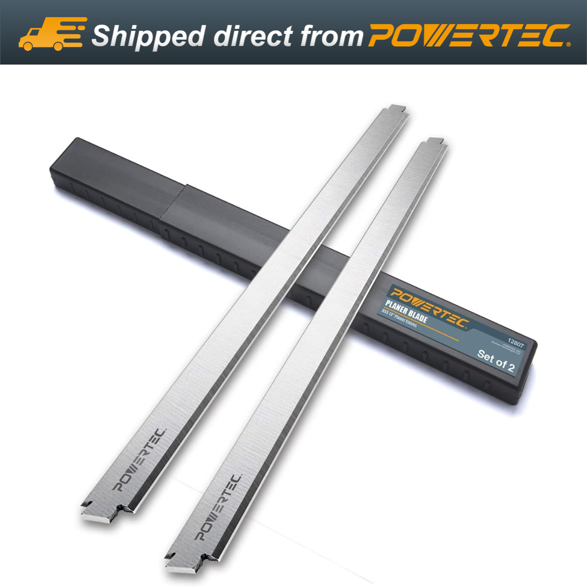 POWERTEC 13" Planer Blades for Ridgid TP1300 AC8630 - Replacement 2PK (12807) gallery