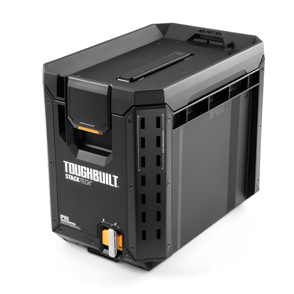 TOUGHBUILT STACKTECH Compact 10.4-in x 13.5-in x 16-in Plastic/Metal Tool Box