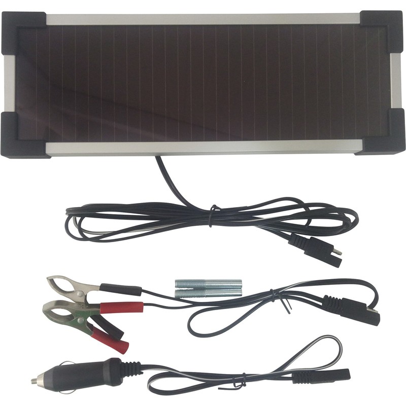 Nature Power Amorphous Solar Panel Battery Maintainer Kit, 2 Watts, Model# 14002 gallery