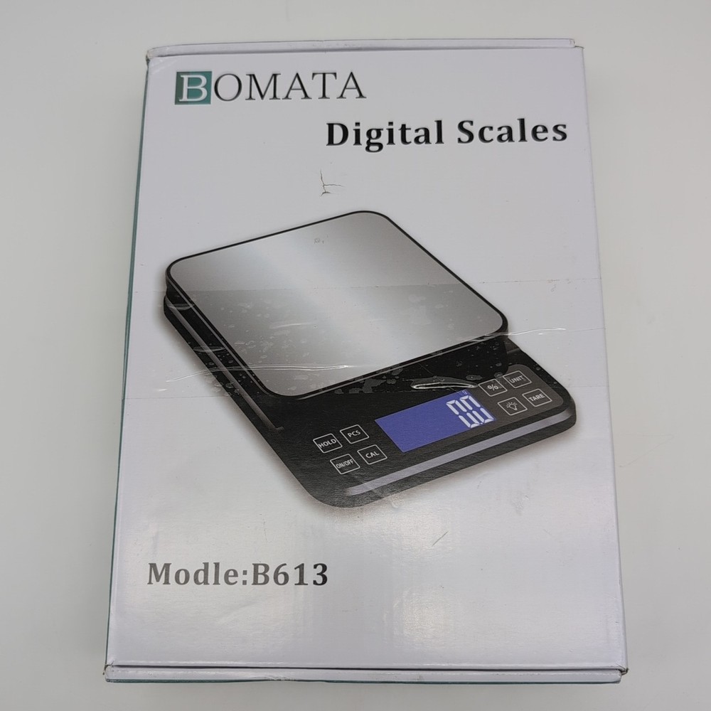 BOMATA Large Digital Kitchen Scale 0.1g/0.001oz High Precision, 5kg/11lb Bakery