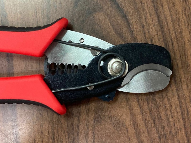Heavy Duty Cable Cutter & Stripper Cuts Up To 1/0 AWG Strips 8-14 Gauge Wire USA gallery
