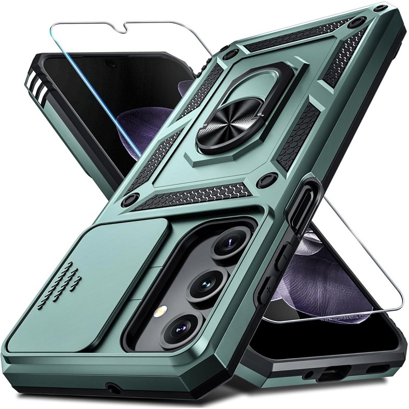 For Samsung Galaxy A16 5G Case Heavy-Duty Tough Dual Layer Cover +Tempered Glass gallery