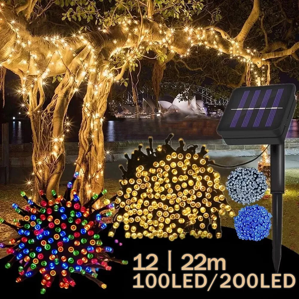 100-200 LED Fairy String Lights Christmas Tree Outdoor Wedding Party Home Decor gallery