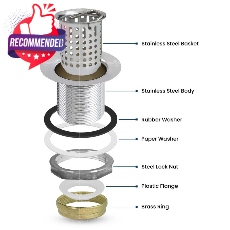 Everflow Bar Style Deep Sink Strainer gallery