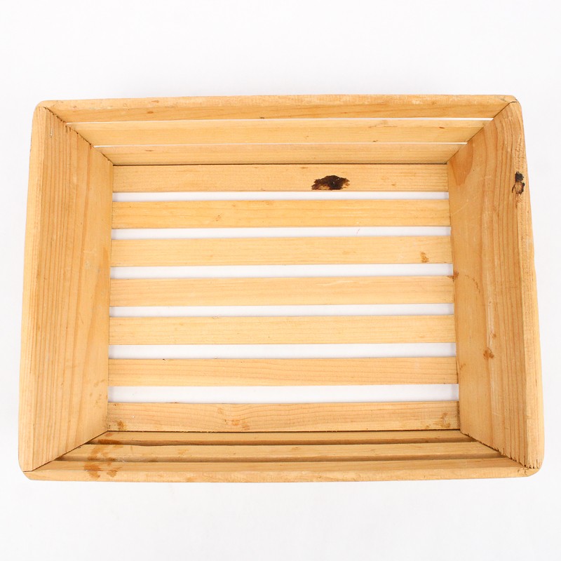 Unbranded Solid Wood Simple Plain Decorative Tray 3.25" Tall 10.5" x 14" gallery