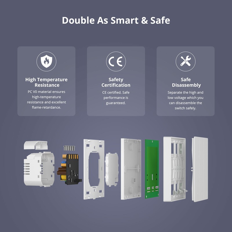 SONOFF Matter Smart Light Switch, 2.4GHz WiFi Light Switch, Smart Wall Switches gallery