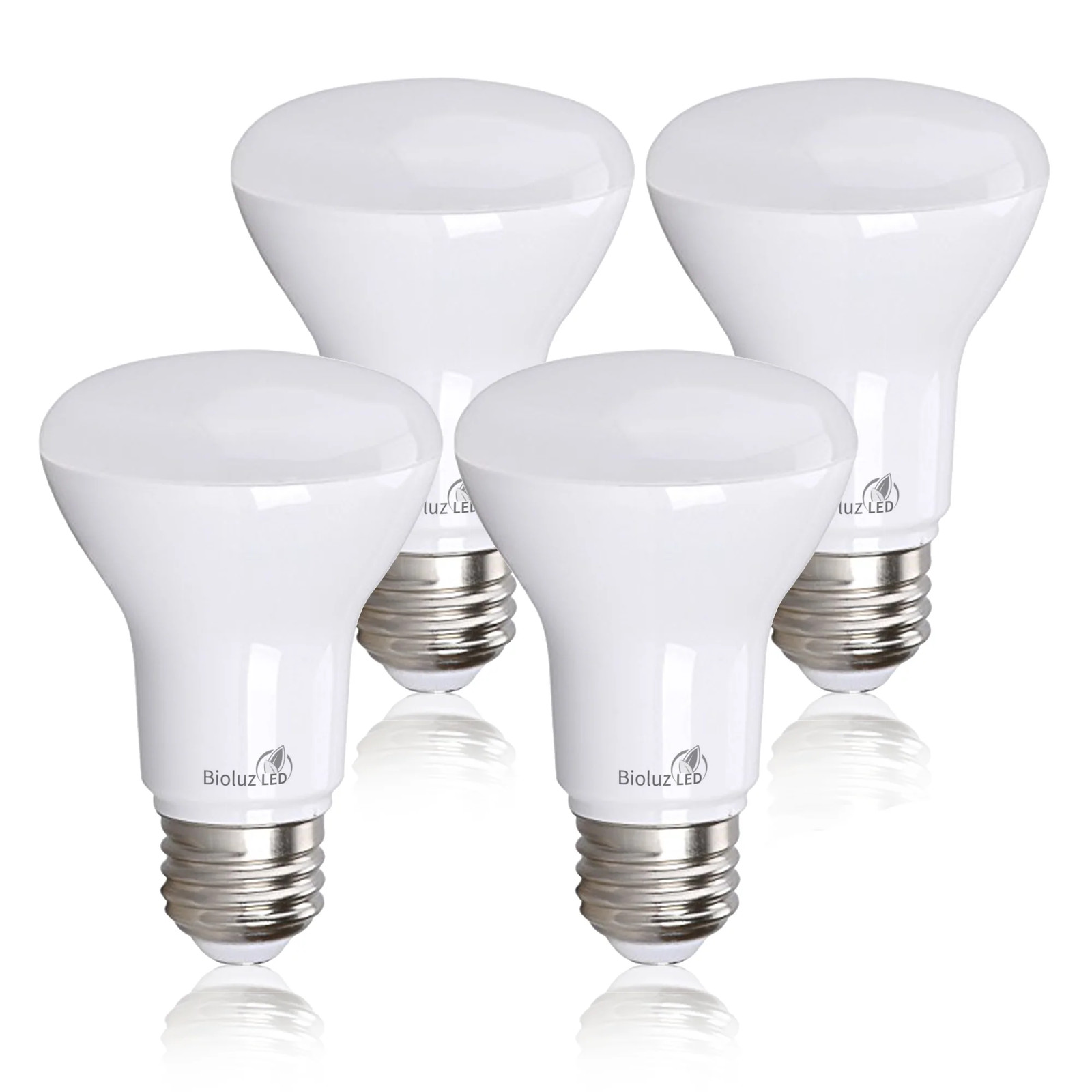 4 Pack Bioluz LED BR20 LED Bulbs 50 Watt Replacement 90 CRI CEC Title 20 UL List gallery
