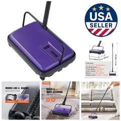 Lightweight Floor Sweeper – Easy to Empty, 6.7 Inch for Hard Floors & Carpets