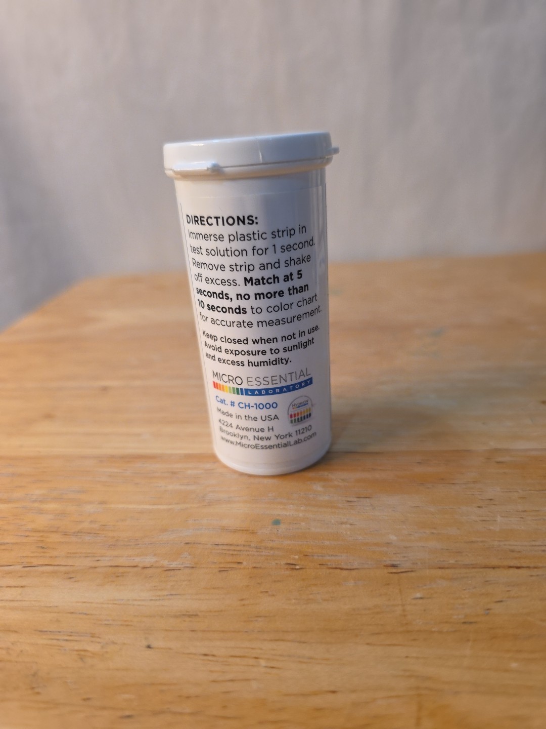 Hydrion CH-1000 Chlorine Indicator Test Strips 0-1000 PPM 100 Count Vial New gallery