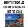 Rivers Edge Products LED Canvas, 24" x 16", Fiber Optic Light Up Wall Art, The gallery