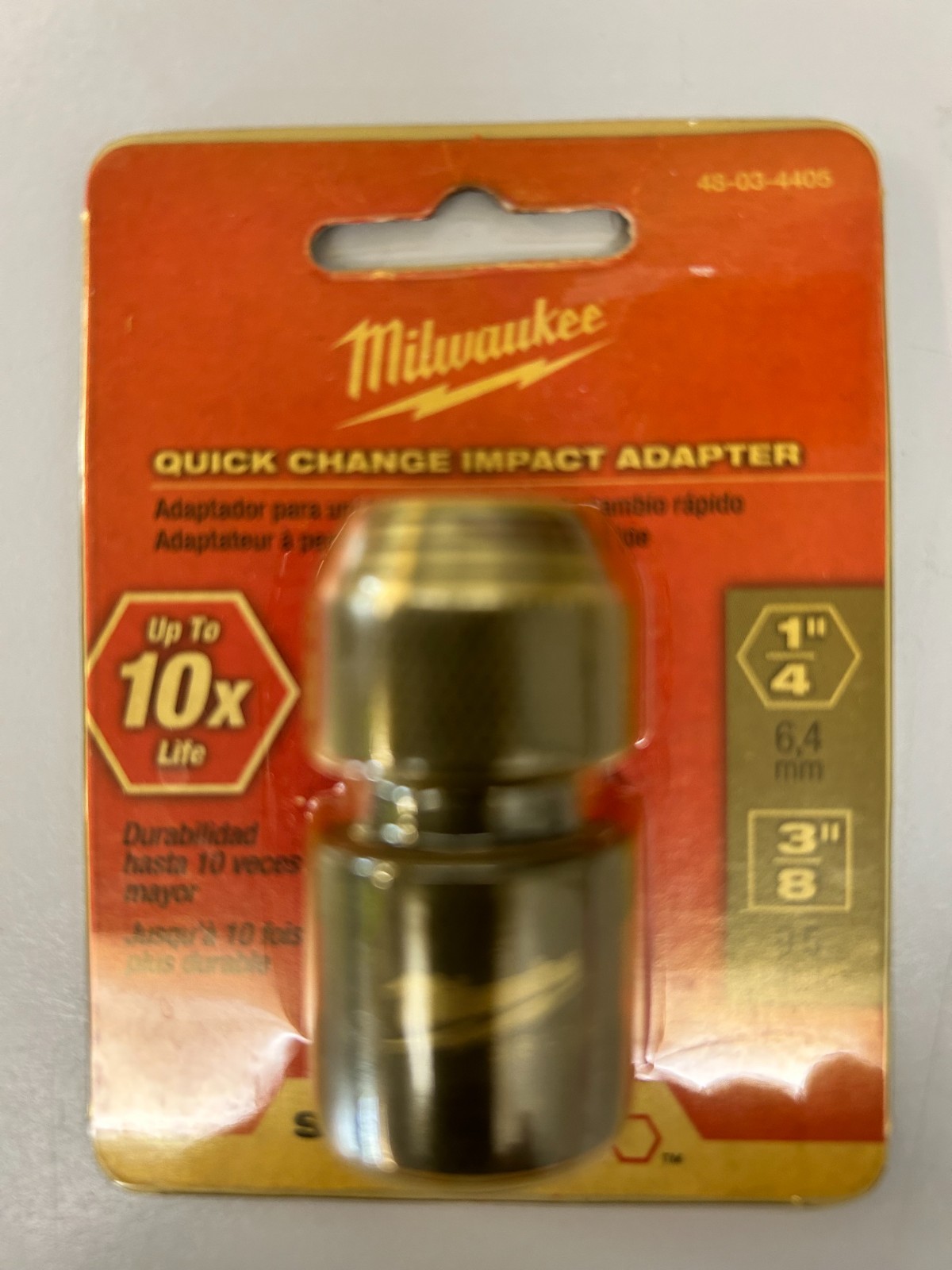 MILWAUKEE Impact Adapter 3/8 in. Square x 1/4 in. Hex Shockwave gallery