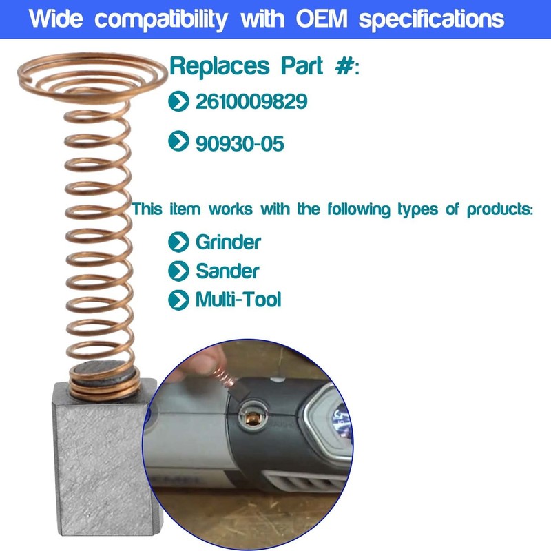 6 PCS Carbon Motor Brushes Compatible for Dremel 3000 200 276 396 6 Pack gallery
