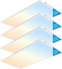 4 PACK 2x4FT LED Flat Panel Lights 30-72W 5CCT 2700K-6500K Fixture Office Light gallery