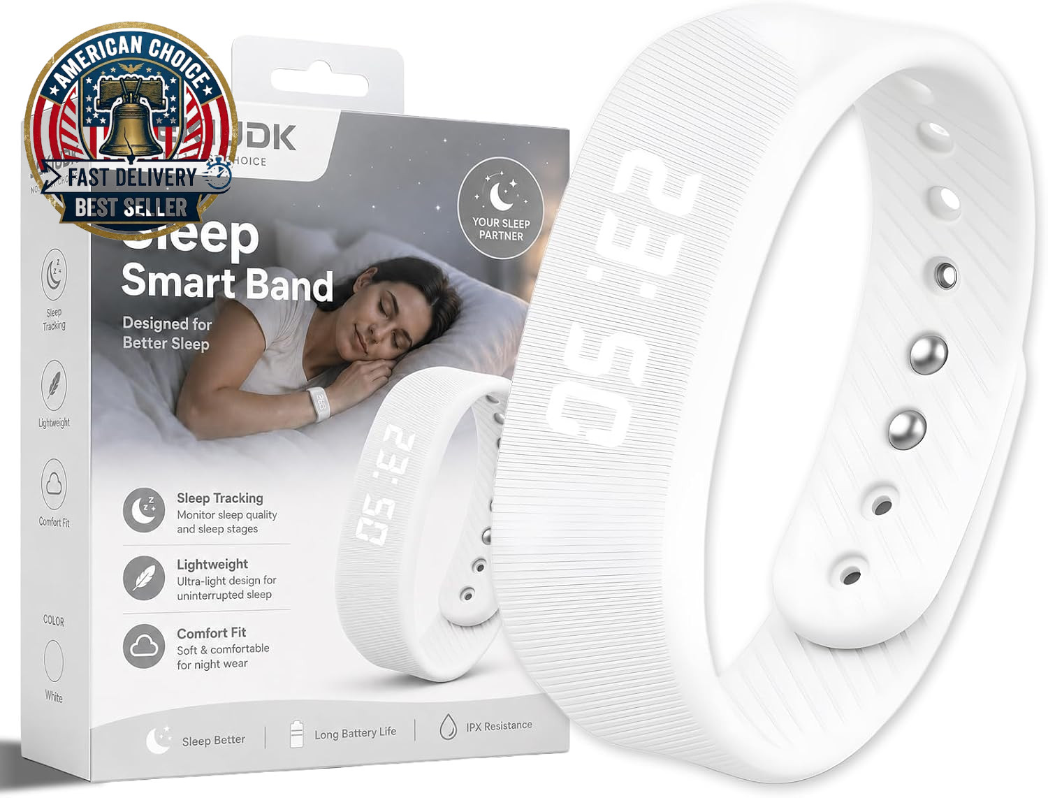 Alarm Clock Smart Watch Bracelets for Mens Digital Heavy Sleepers Vibrating Wris gallery