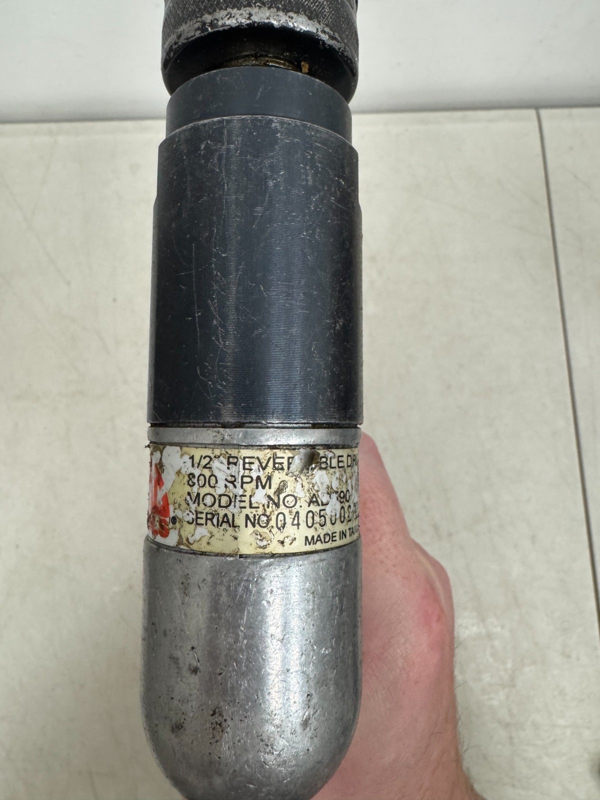 Mac Tools AD590 Air Pneumatic 1/2" Drive Reversible Air Drill - 800 RPM gallery