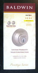 Baldwin Deadbolt Keyed Both Sides Smartkey Prestige Series Satin Nickel New