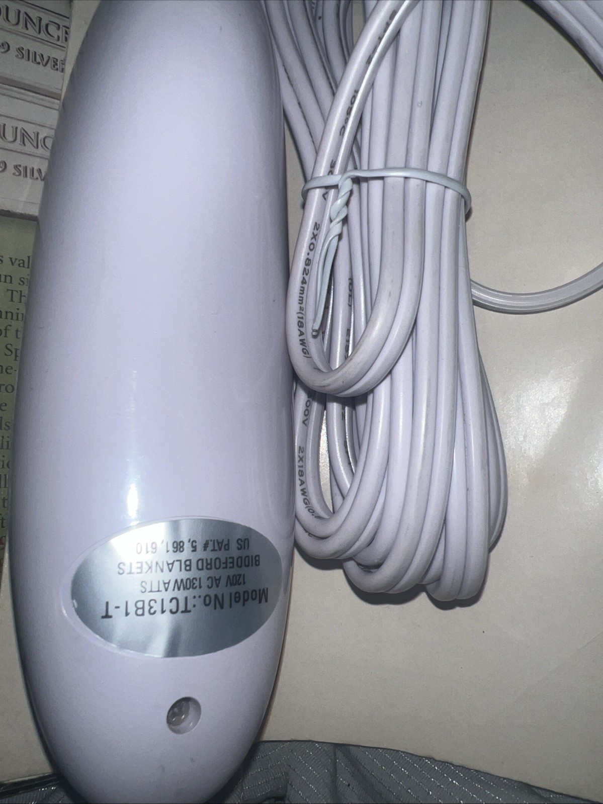Biddeford TC13B1-T Electric Blanket Controller 4Plug Power Cord Cable Remote gallery