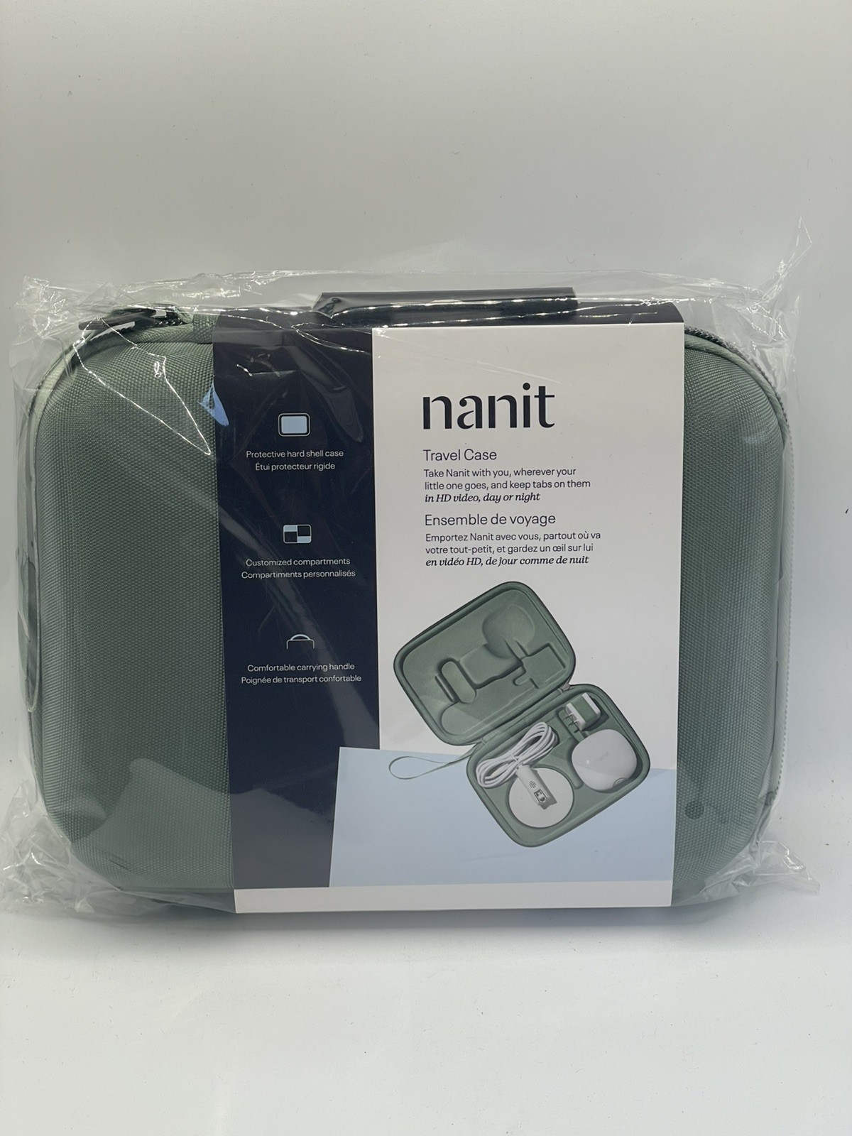 Nanit Travel Case Green Protective Hard Shell Carrying Case Pro Baby Monitor gallery