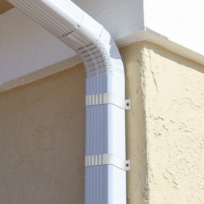 VYH Gutter Straps 2x3, Downspout Bracket, Downspout Strap（6 Pack, White&# gallery
