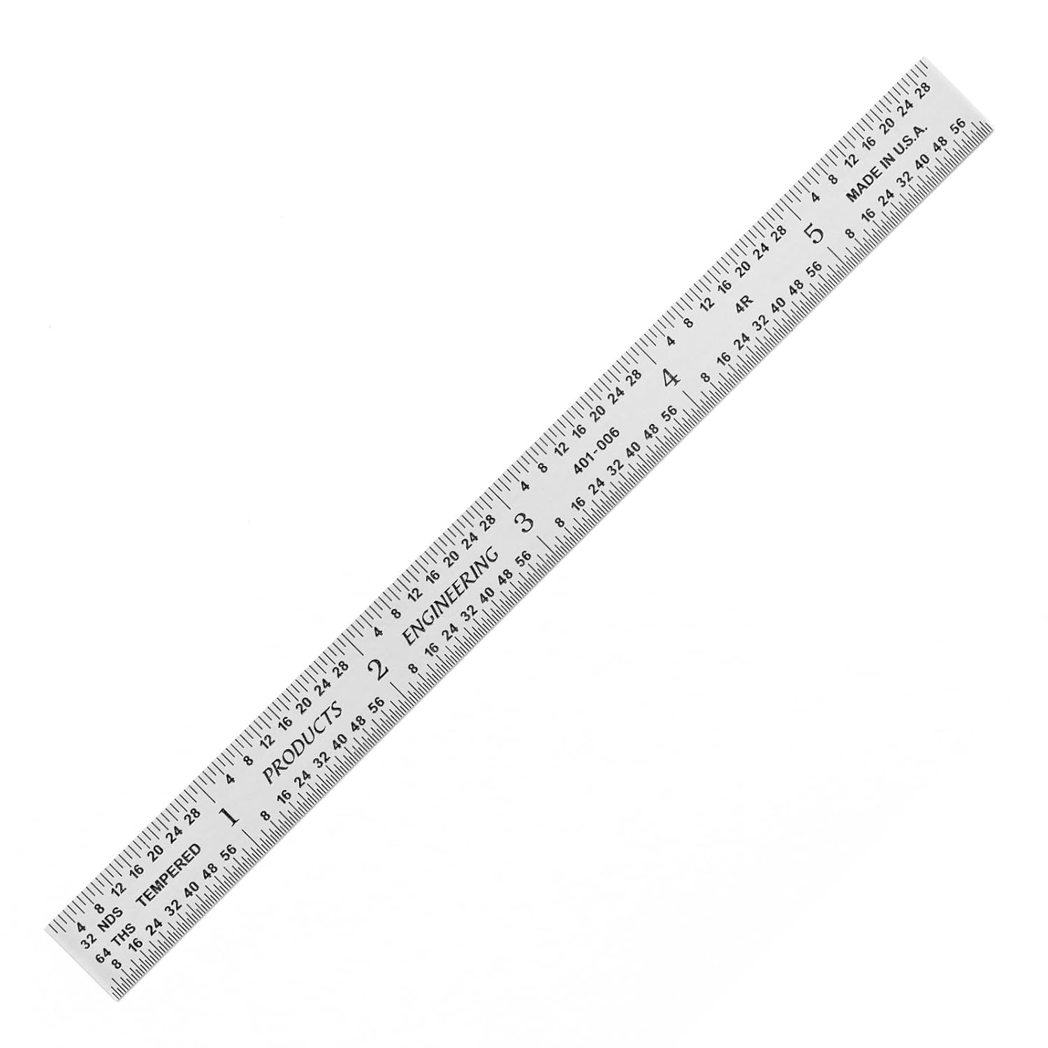 6" Flexible Metal Ruler, Made from Premium Stainless Steel, 4R Graduation (1/8", gallery