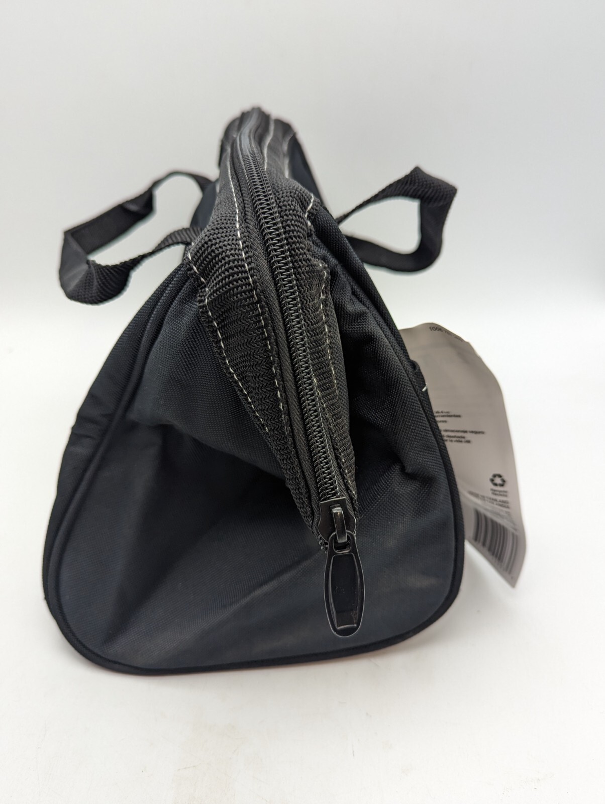 12-Inch Black Tool Storage Bag With Zipper - Double Wall Construction -9"x12"x7" gallery
