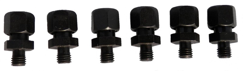 Tight Fit Drill Bit Collet Set Threaded Shank 3/32-1/4" 6 Pieces 00520 - New gallery