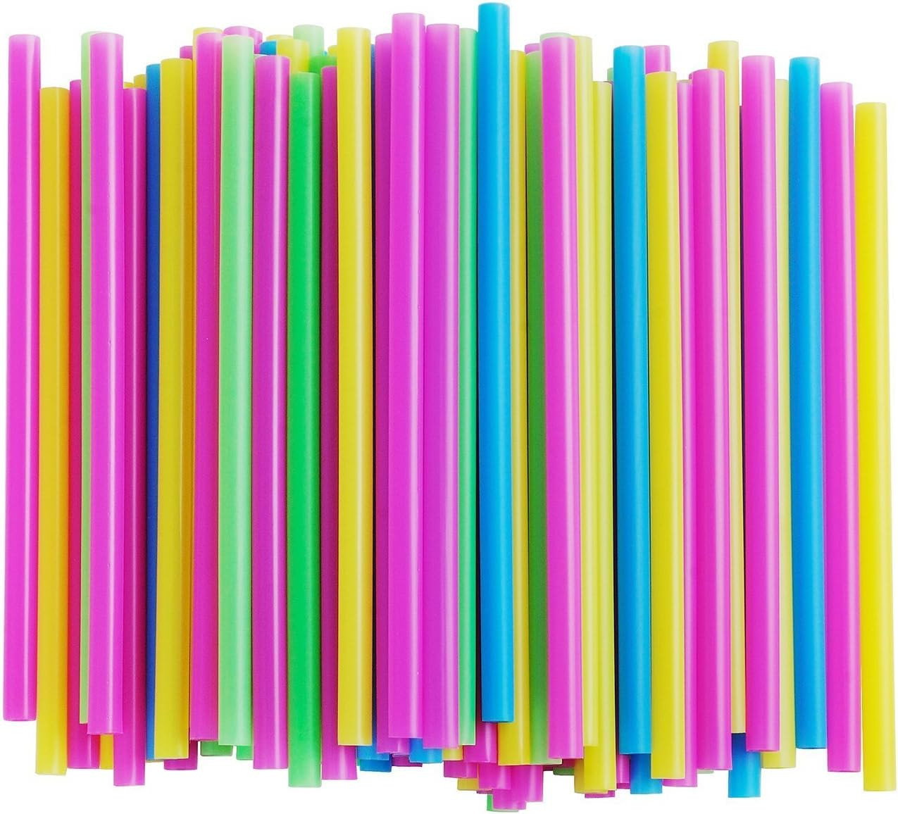 100 Large Smoothie Milkshake Colorful Straws 10Mm Wide Thick Drinks Straws gallery
