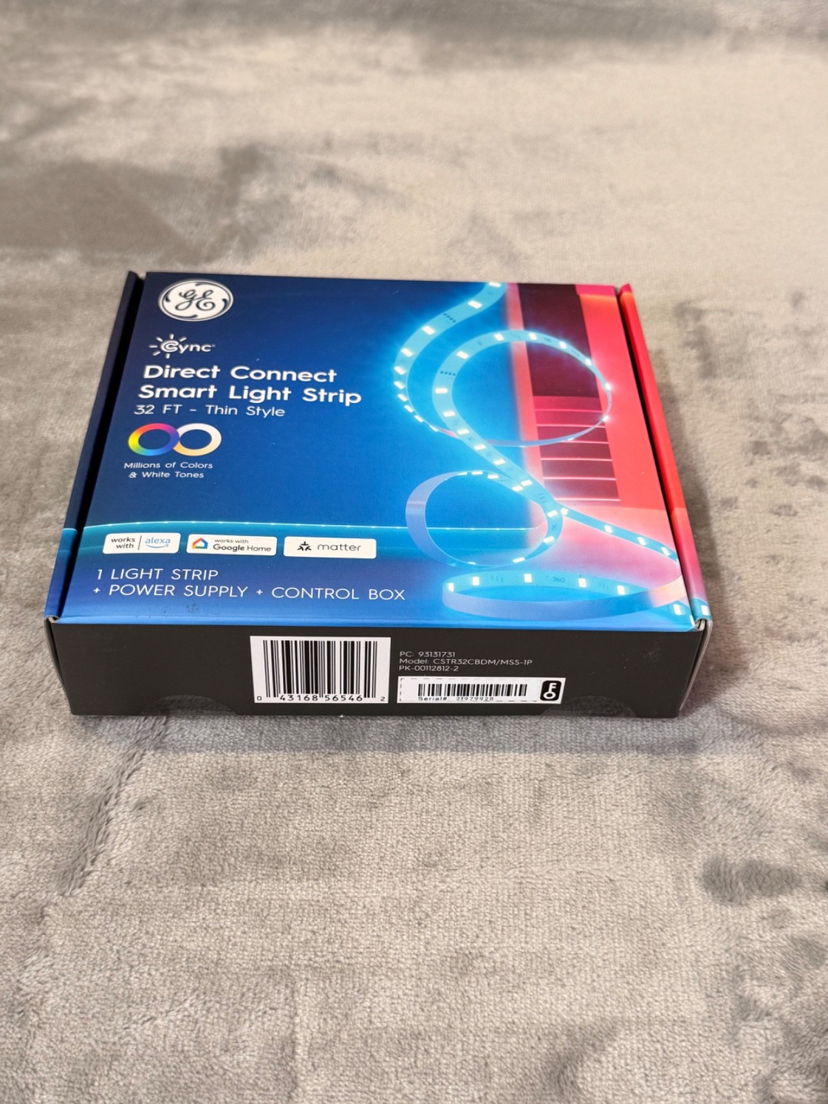 GE Cync Direct Connect Smart Light Strip 32 Ft - Thin Style - With Control Box gallery