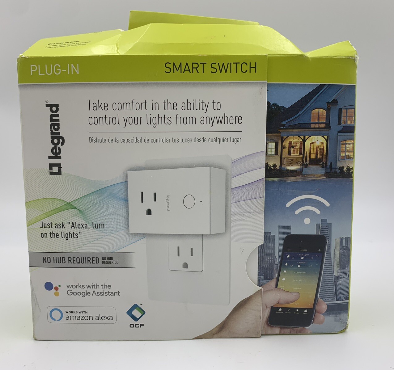 Legrand Smart Plug-In Switch White No Hub Required Model #WWP10CCV2 Open Box gallery