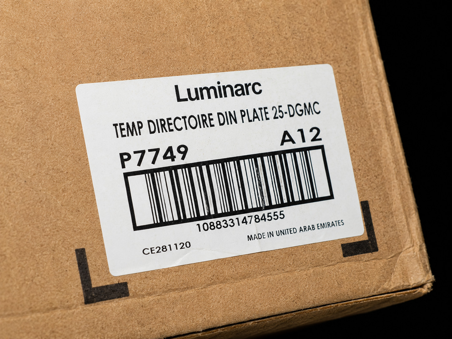 🍽️ Luminarc Temp Directoire Clear Glass Dinner Plates 25cm – Set of 12 | New gallery