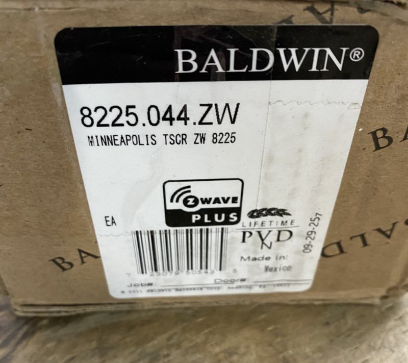 Baldwin 8225.044.ZW Touchscreen Minneapolis Z-Wave Deadbolt - Brass *READ* gallery