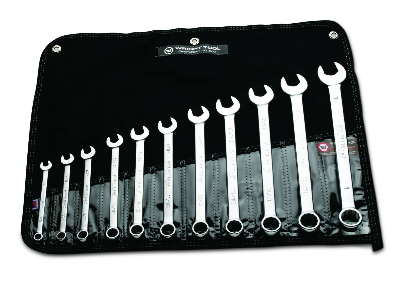 Wright Tool WRIGHTGRIP® 2.0 12 Point Combination Wrench Set 11 Piece SAE 711 gallery