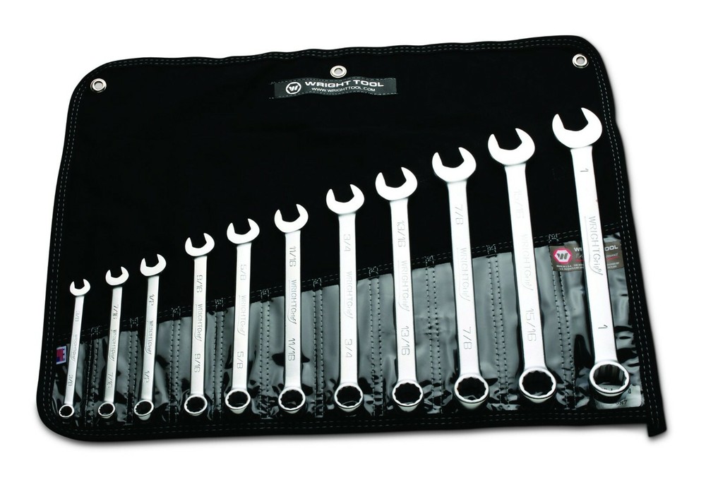 Wright Tool WRIGHTGRIP® 2.0 12 Point Combination Wrench Set 11 Piece SAE 711